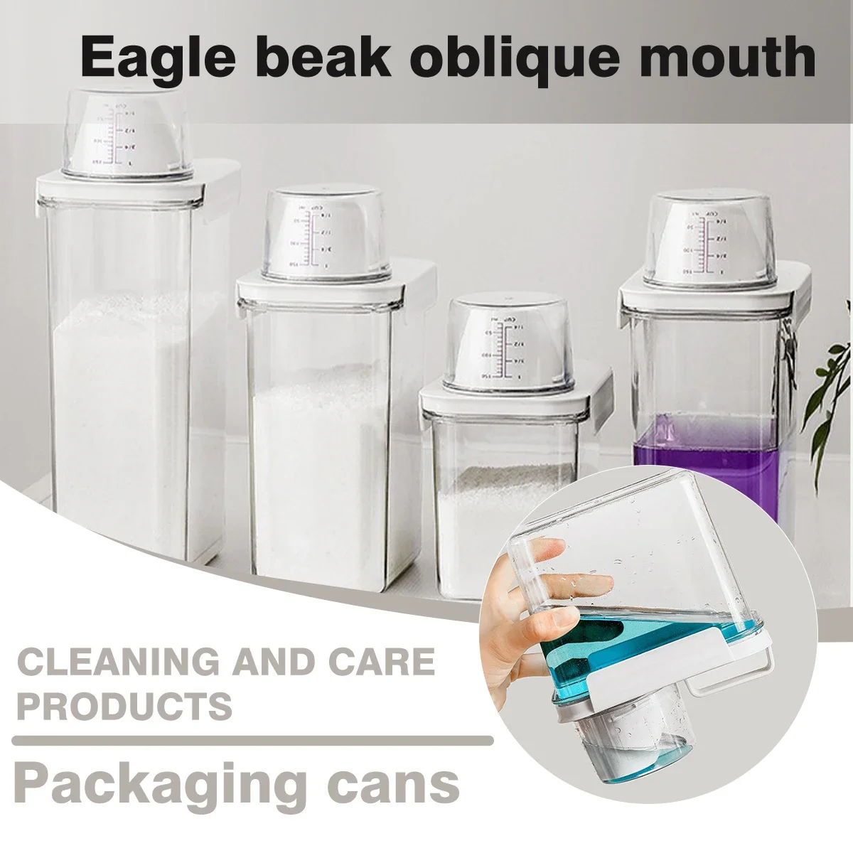 밀폐 세탁 세제 분말 보관함, 뚜껑 달린 용기, 곡물 보관 항아리, 표백 보관 용기, 2300ml title=밀폐 세탁 세제 분말 보관함, 뚜껑 달린 용기, 곡물 보관 항아리, 표백 보관 용기, 2300ml 