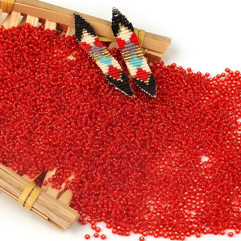 5750 개/몫 2mm 20 색 스페이서 빨간색 유리 구슬 수제 DIY 만들기 목걸이 팔찌 쥬얼리 액세서리