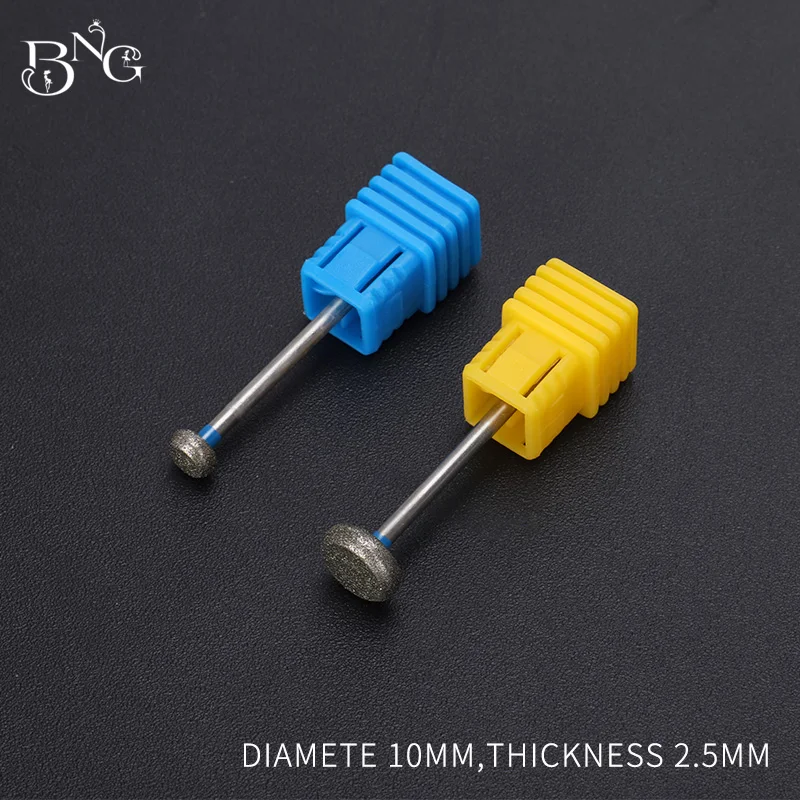 2 개/몫 다이아몬드 네일 드릴 밀링 커터 로터리 버 큐티클 클린 비트 매니큐어 네일 파일 아트 도구