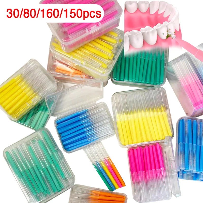 30/80/150/160Pcs I 형 푸시 풀 치간 칫솔 0.6-1.5Mm 치아 사이 청소 구강 관리 치열 교정 I 모양 치실 title=30/80/150/160Pcs I 형 푸시 풀 치간 칫솔 0.6-1.5Mm 치아 사이 청소 구강 관리 치열 교정 I 모양 치실 