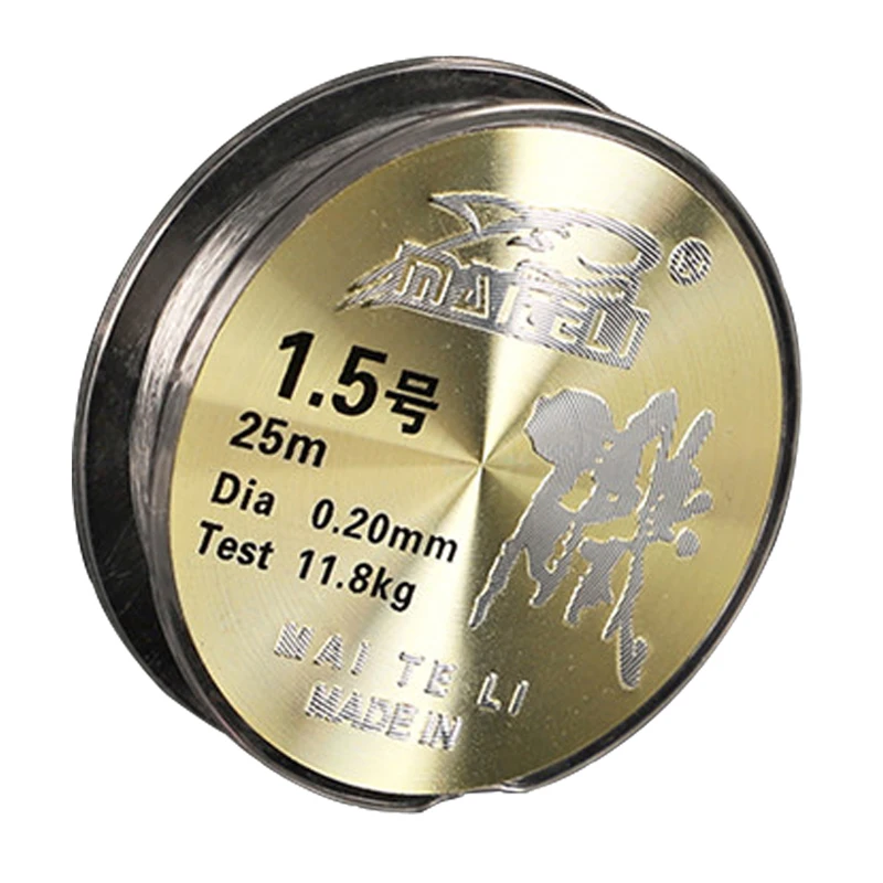 슈퍼 강한 낚시 라인 25m 루어 나일론 낚시 라인 바위 낚시 나일론 클리어 서브 메인 Monofilament 낚시 라인 잉어 Pesca