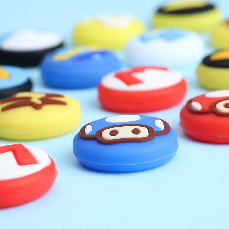 닌텐도 스위치 NS 조이스틱 커버 엄지 스틱 컨트롤러 그립 캡 스킨 조이 콘 게임 패드 썸 스틱 케이스 2 개