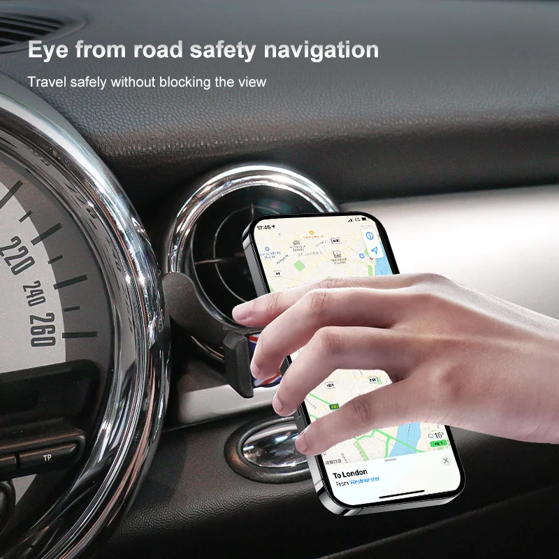 자동차 에어 벤트 아울렛 전화 홀더 미니 쿠퍼 F54 F55 F56 F57 R55 R56 R57 R60 R50 R52 R53 자동차 마운트 액세서리 