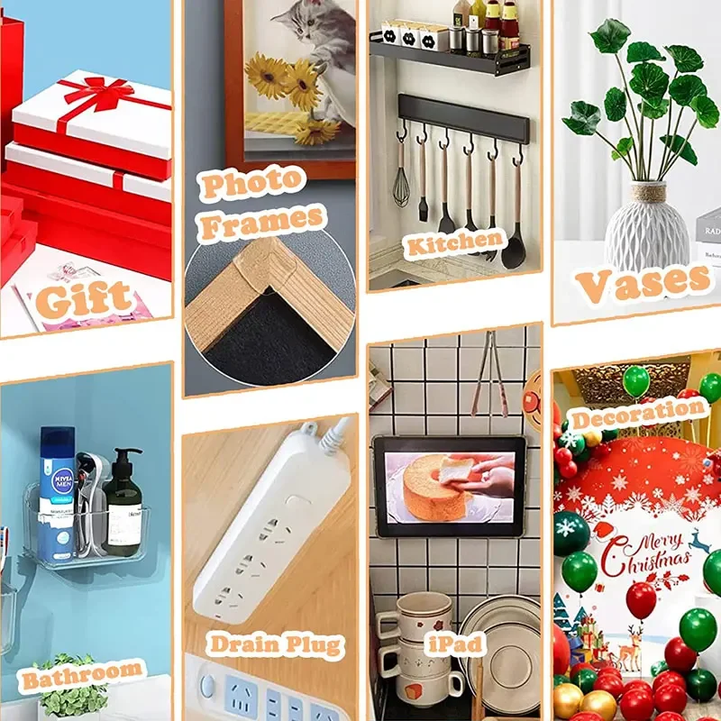 50-100Pcs 양면 스티커 점 테이프 흔적 테이프 없음 자기 접착 점 스티커 포스터 축제 벽 장식 장식 10-30MM