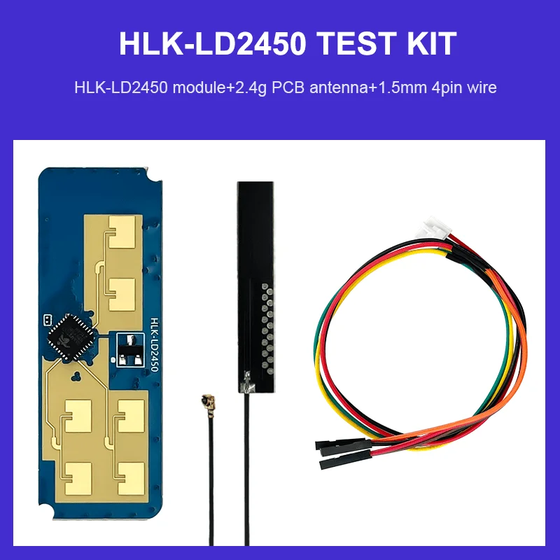 24G HLK-LD2450 MM 웨이브 인체 모션 추적 궤도 레이더 센서 모듈 LD2450 감지 거리 8M 스마트 홈
