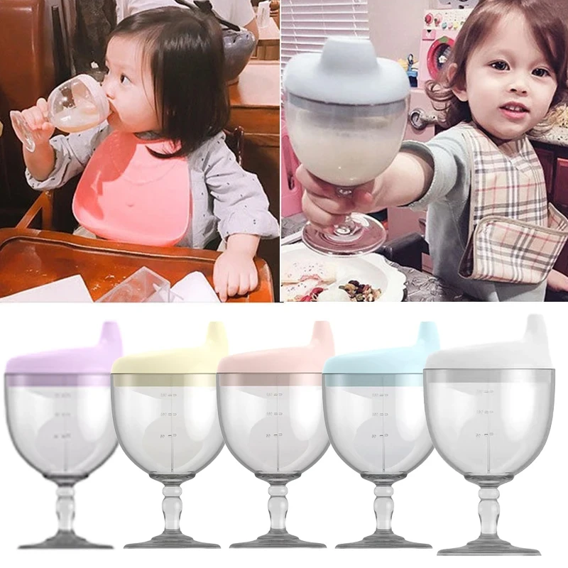 아기 수유 Drinkware 컵 신생아 학습 손 생크 병 실리콘 식기 유아 물병 아기 액세서리 잔