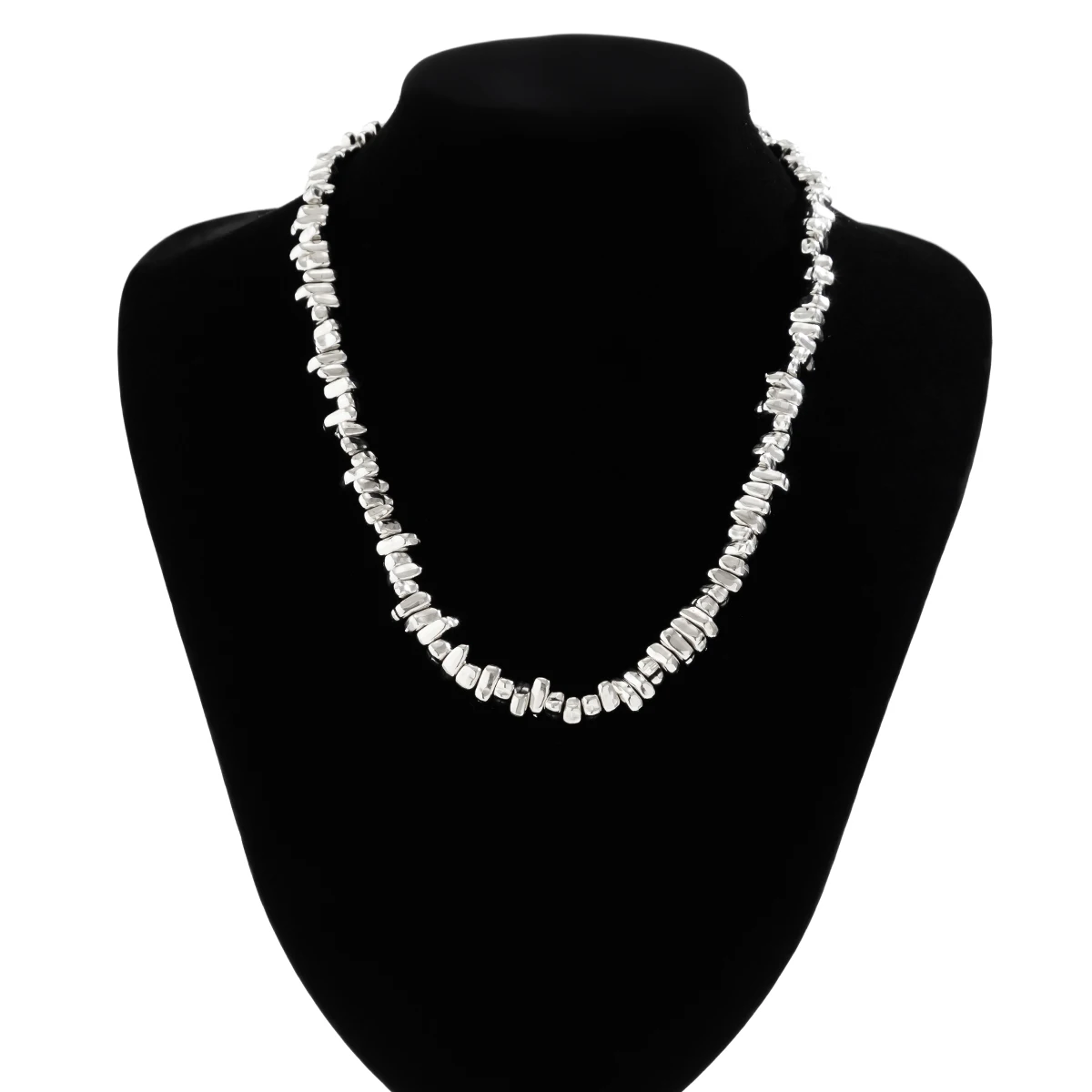 불규칙한 CCB 비즈 체인 남성용 짧은 초커 목걸이 목에 유행 페르시 체인 목걸이 2023 패션 쥬얼리 남성 선물