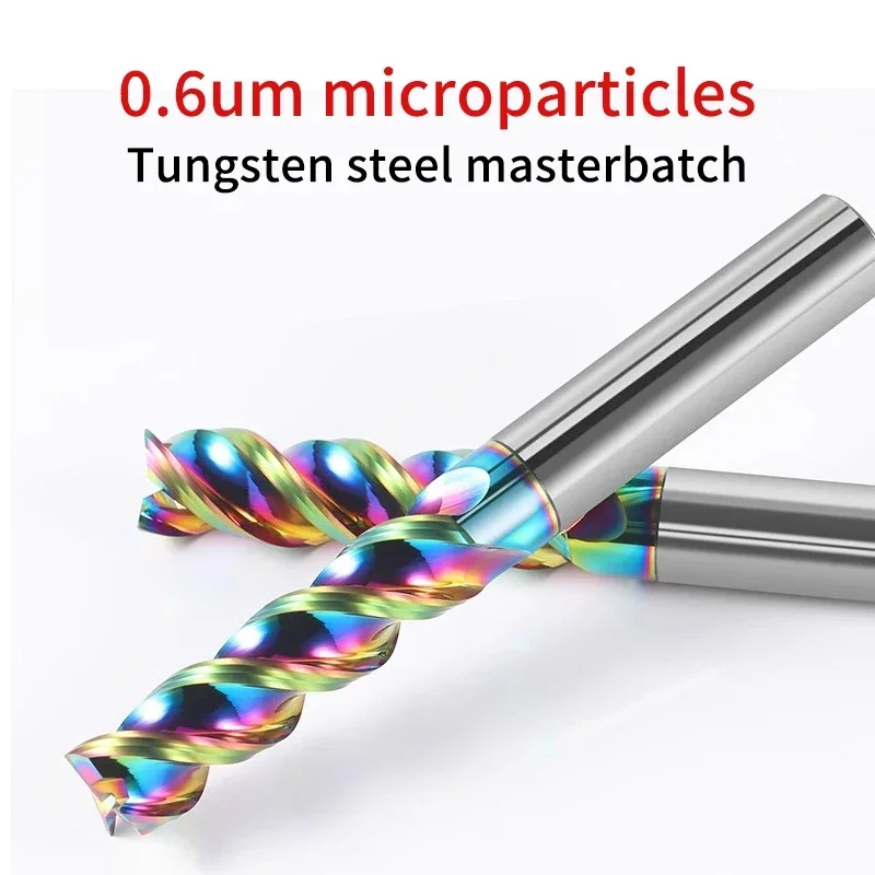 U 슬롯 카바이드 엔드밀 HRC65 3 플루트 DLC 코팅 텅스텐 스티엔 밀링 커터 4mm 6mm 8mm 10mm 12mm 알루미늄 용 CNC 도구