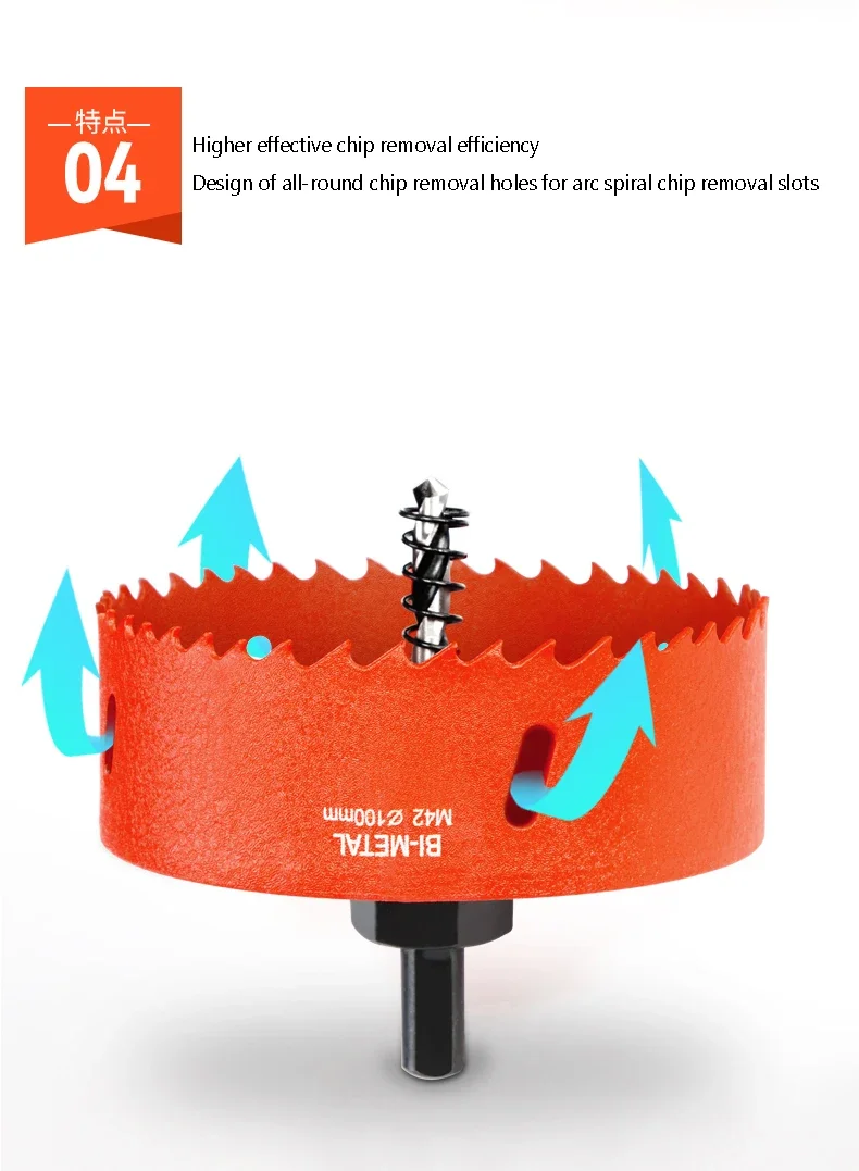 16-210Mm Hss 구멍 톱 세트 금속 합금 스테인레스 스틸 플라스틱 목재 절단 도구에 대한 고속 강철 드릴 비트 드릴링 크라운