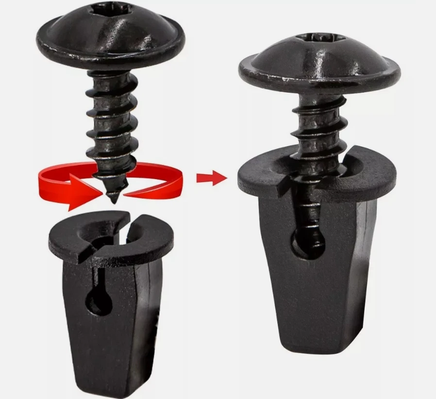 10 쌍 펜더 섀시 트림 장착 볼트 Vw Torx 나사 볼트 범퍼 아치 머드 플랩 스플래시 가드 언더 트레이 트림 고정