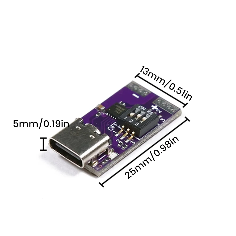 100W Type-C PD 고속 충전기 디코이 보드 DC 노트북 모터 LED 조명용 5V 9V 12V 15V 20V 5A 고정 출력 전원 충전 모듈