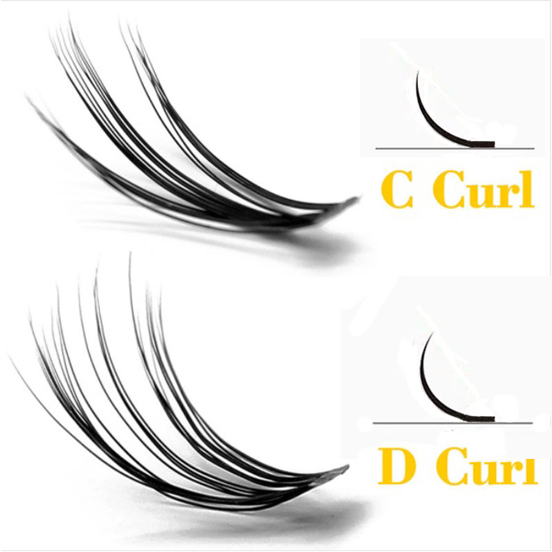 20/30D 밍크 속눈썹 자연 속눈썹 뭉치 1 상자/60 번들 3D 러시아어 개별 속눈썹 클러스터 메이크업 도구 속눈썹 도매