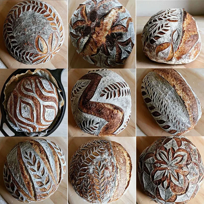 프렌치 빵 커터, 빵 블레이드 조각 칼, 주방 도구, 베이킹 액세서리, 패턴 빵 절단, 베이킹 페이스트리 도구