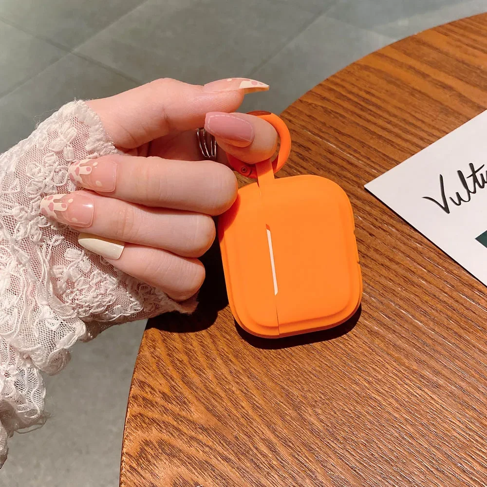 AirPods 4 3 용 간단한 부드러운 액체 실리콘 케이스 Apple airpods Pro 2 1 Funda 용 무선 블루투스 이어폰 보호 커버