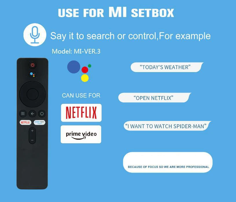 Xiaomi MI Box S 블루투스 음성 원격 제어 XMRM-006 스마트 TV 박스 MI TV 스틱 MDZ-22-AB MDZ-24-AA Google Assistant