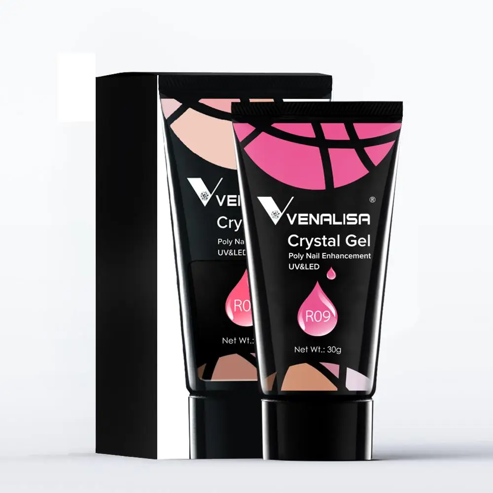 30g VENALISA 폴리 네일 젤 네일 아트 프렌치 네일 DIY 클리어 위장 컬러 섬유 유리 하드 젤리 익스텐 네일 익스텐 UV LED 젤