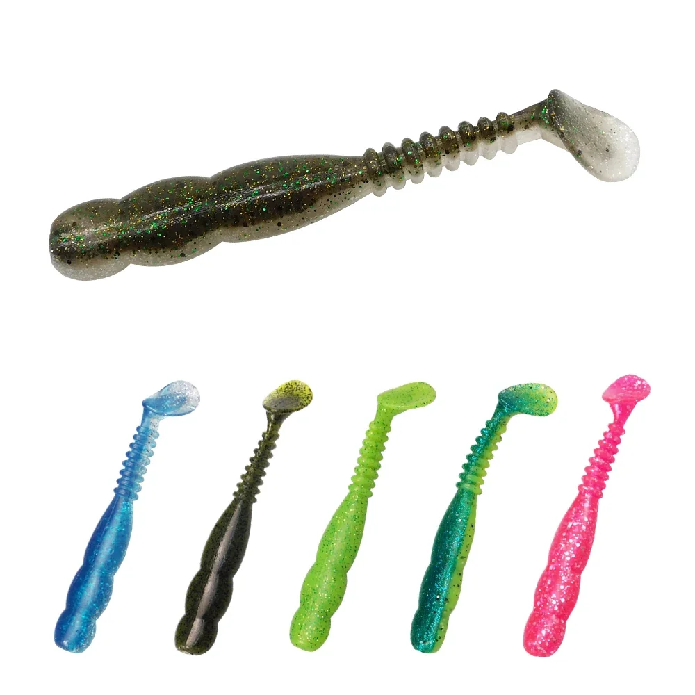 ESFISHING 인공 미끼 낚시 미끼 Rock Viber Shad 50mm 95mm 115mm 150mm Rock Shiner 소프트 미끼 Pesca 파이크 송어 낚시