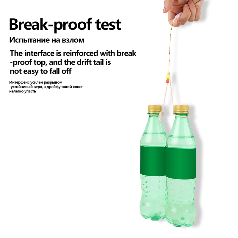 3pcs 낚시 수레 + 3 플로트 튜브 + 3 플로트 홀더 + 1 공간 콩 나노 부표 이동식 비즈 테일 Bobber 낚시 태클 액세서리