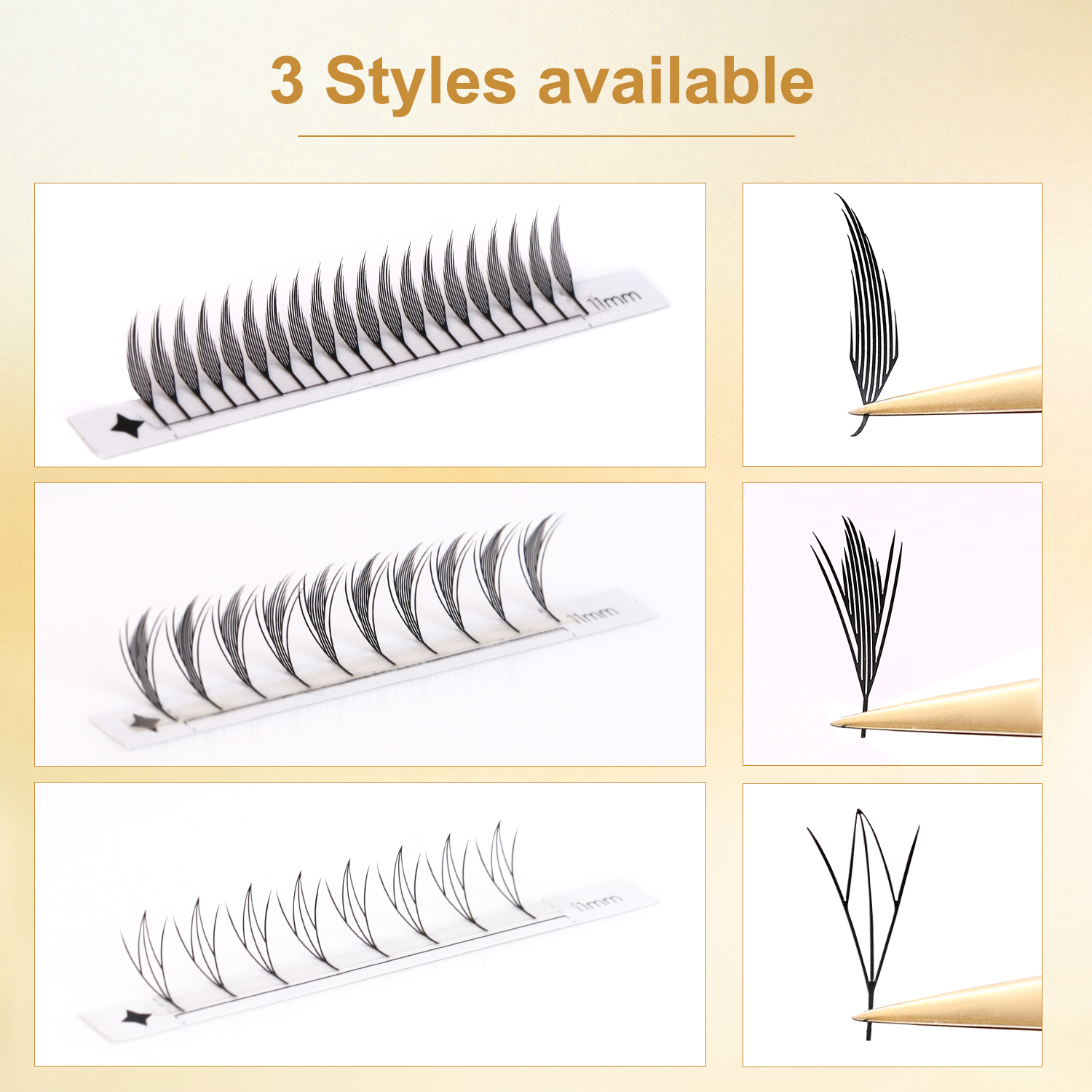 lashrujade Comic Spire Lashes Premade 팬 속눈썹 연장 타워 탑 깃털 모양 속눈썹 가짜 밍크 소프트 천연 메이크업 속눈썹