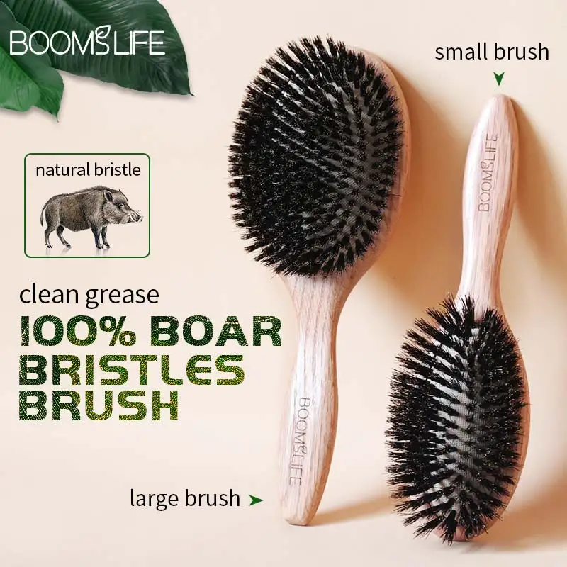 BOOMSLIFE 멧돼지 강모 헤어 브러시 여성용 빗 헤어 우드 헤어 브러시 Detangle Straightener Brush 헤어 빗 이발사 액세서리 title=BOOMSLIFE 멧돼지 강모 헤어 브러시 여성용 빗 헤어 우드 헤어 브러시 Detangle Straightener Brush 헤어 빗 이발사 액세서리 