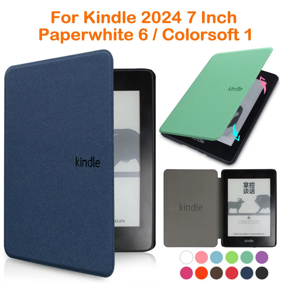 Kindle Paperwhite 2024 케이스, 12 세대 및 Colorsoft 7 인치 모델 번호 SA569P SA568B 자기 보호 쉘 파우치 7 인치 title=Kindle Paperwhite 2024 케이스, 12 세대 및 Colorsoft 7 인치 모델 번호 SA569P SA568B 자기 보호 쉘 파우치 7 인치