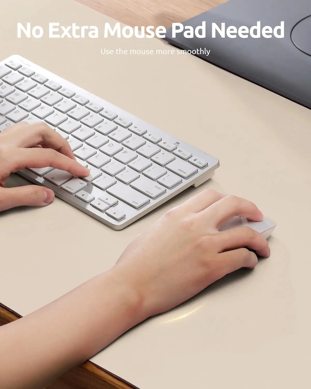 대형 마우스 패드, 사무실 책상 매트, 가죽 책상 패드 보호대, 미끄럼 방지 PU 가죽 책상 블로터, 노트북 책상 패드