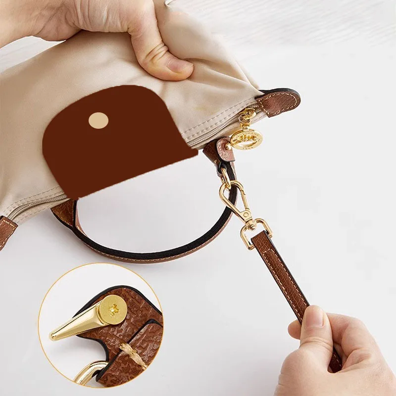 Longchamp 미니 가방 숄더 스트랩 용 가죽 교체 크로스 바디 백 스트랩 펀칭 수정 가방 액세서리 없음