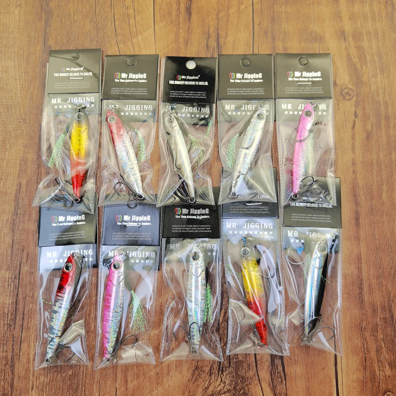 Mr JigginG 빠른 싱킹 금속 지그 루어 10/15/20/30/40g 바닷물 해안 캐스팅 낚시 농어 금속 지그 인공 미끼 태클