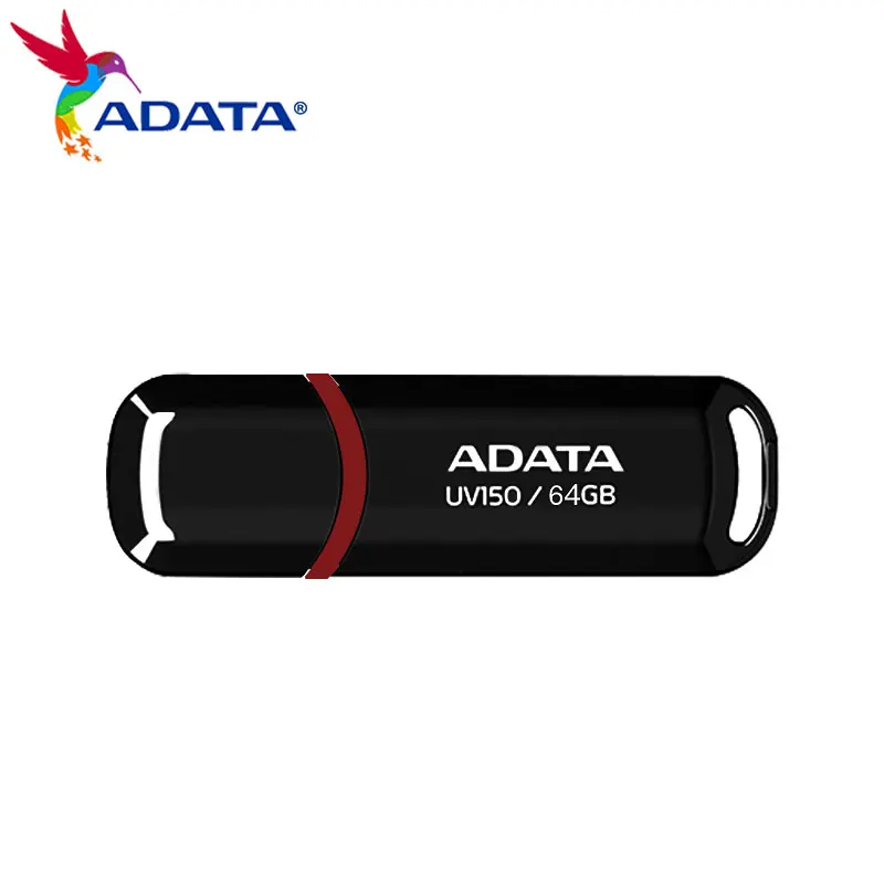 ADATA UV150 USB 플래시 드라이브 USB3.2 32GB 64GB pendrive 고속 128GB 256GB флешка 컴퓨터용 검정색 플래시 메모리 스틱