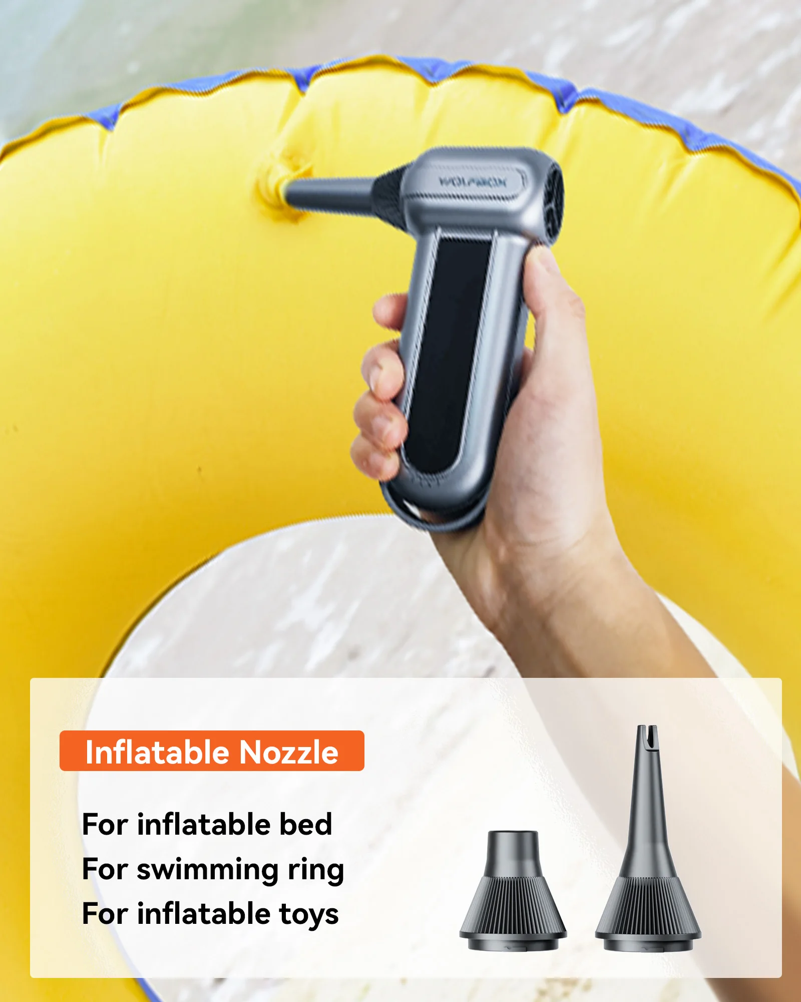 WOLFBOX MF100 전기 공기 먼지떨이 공기 송풍기- 150000 RPM 슈퍼 파워, 차량/PC/가정/실외용 충전식 3단 브러시리스 모터