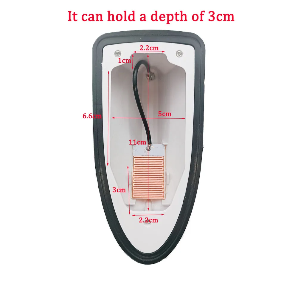 범용 자동차 안테나 상어 지느러미 안테나 자동 라디오 신호 안테나 범용 자동차 모델 자동차 스타일링을위한 지붕 안테나