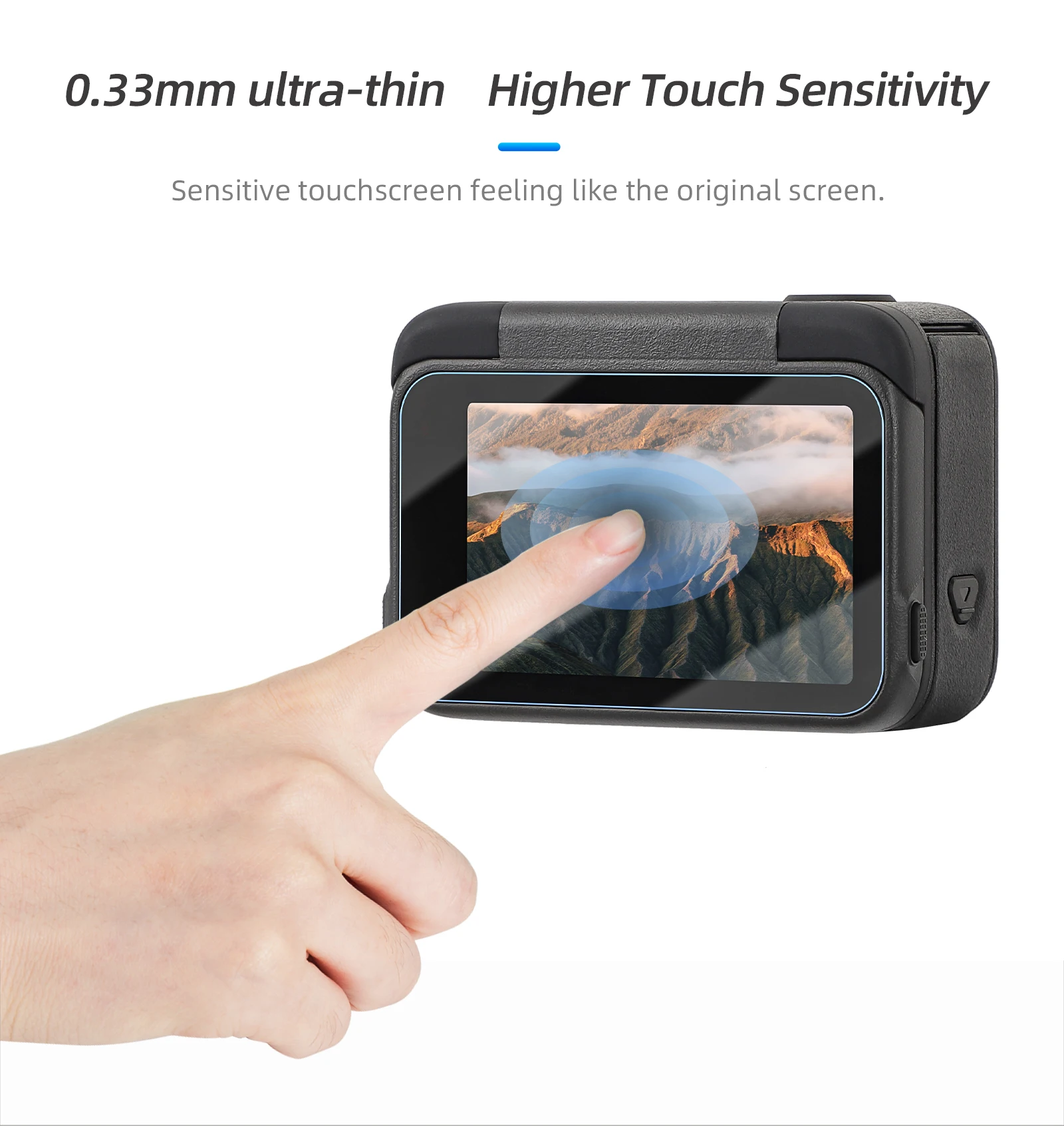 화면 카메라 렌즈용 강화 유리 필름, 보호 액세서리 세트, Insta360 Ace Pro 2, Insta 360 Ace Pro 2 보호대