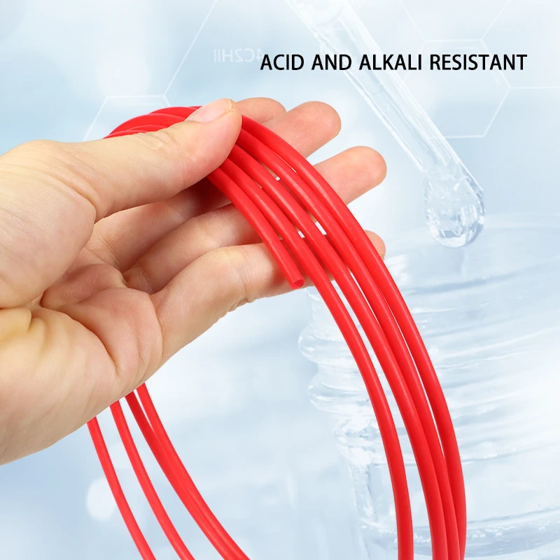 2.5KV 150V 빨간색 PTFE 튜브 30L - 0L F46 절연 모세관 열 보호 장치 전송 호스 강성 온도 내식성