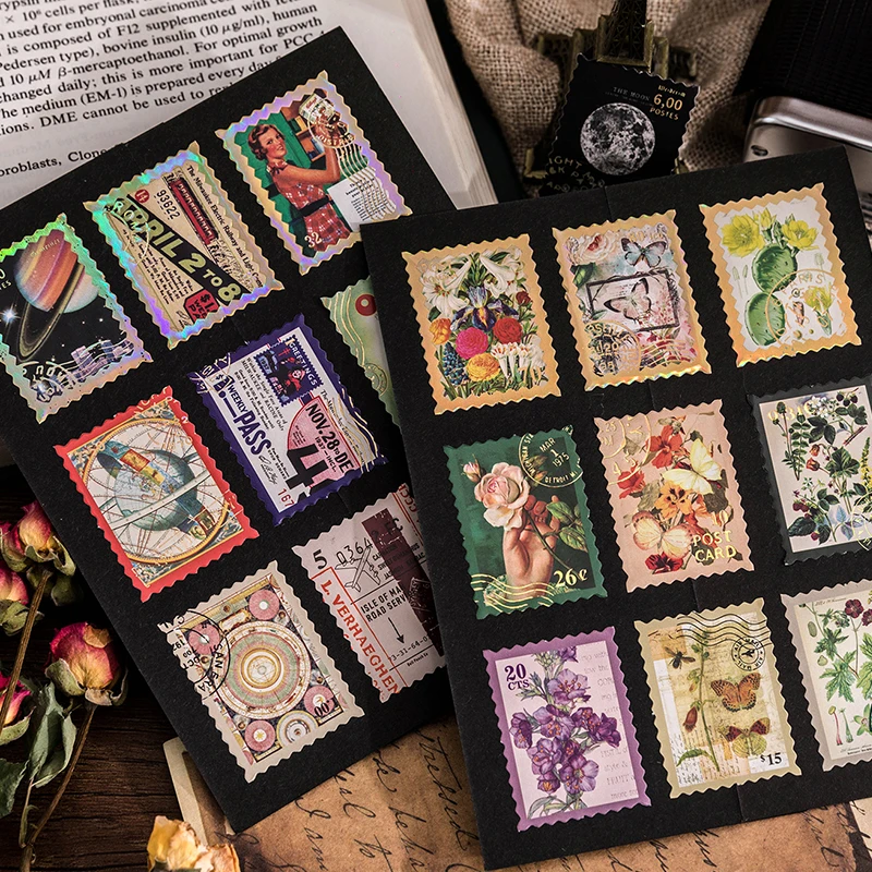 TIANZI 45pcs Kawaii 미니 상자 접착 스티커 Scrapbooking 라벨 일기 편지지 앨범 전화 저널 플래너