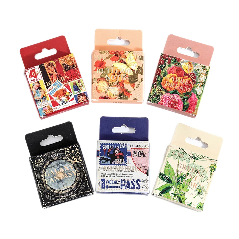 TIANZI 45pcs Kawaii 미니 상자 접착 스티커 Scrapbooking 라벨 일기 편지지 앨범 전화 저널 플래너