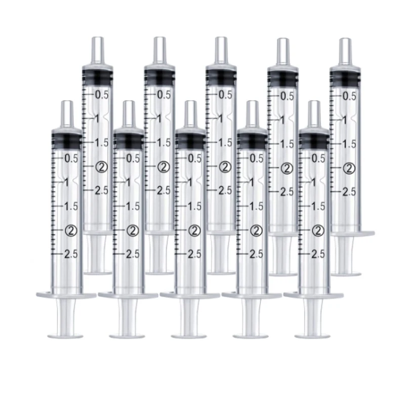영양제 수경법 측정용 플라스틱 재사용 주사기, 주방 도구, 1ml-10ml, 2-20 개