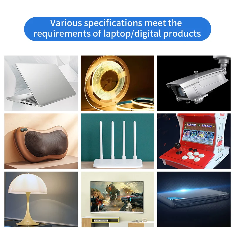 AC DC 조정 가능한 어댑터 12V 볼트 LED 디스플레이 화면 전원 공급 장치 DC 잭 커넥터 플러그가있는 220V ~ 3V 5V 9V 12V 24V 36V