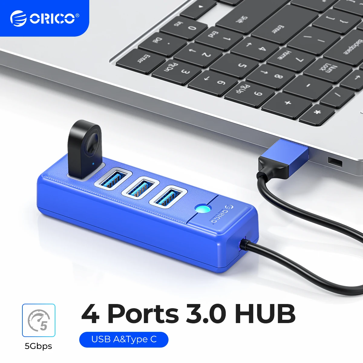 ORICO 5Gbps USB 3.0 허브 다채로운 4 포트 고속 미니 분배기 OTG 어댑터 데스크 PC 컴퓨터 액세서리 HUAWEI Xiaomi title=ORICO 5Gbps USB 3.0 허브 다채로운 4 포트 고속 미니 분배기 OTG 어댑터 데스크 PC 컴퓨터 액세서리 HUAWEI Xiaomi 