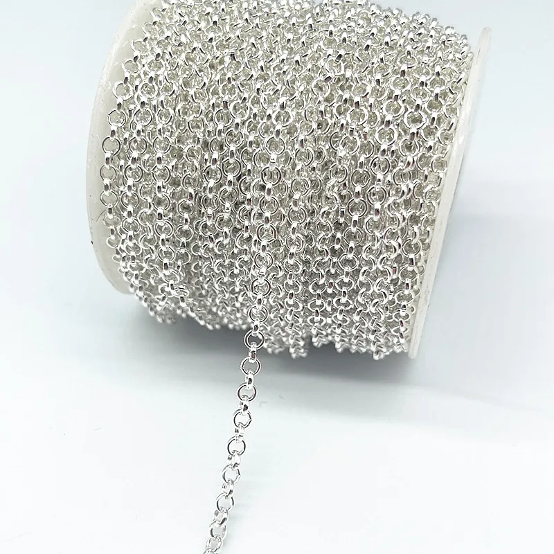 2 야드 Golded/silvered/Bronze 도금 목걸이 체인 쥬얼리 결과 만들기 DIY 목걸이 체인 재료 수제