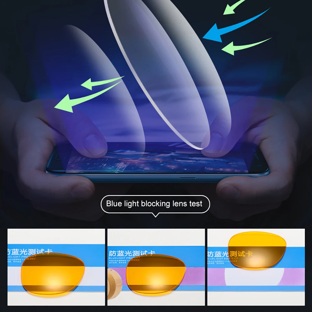 VIVIBEE 클래식 스퀘어 게임 푸른 빛 차단 안경 남성 노란색 여성 사무실 안티 라이트 안경 컴퓨터 필터 고글