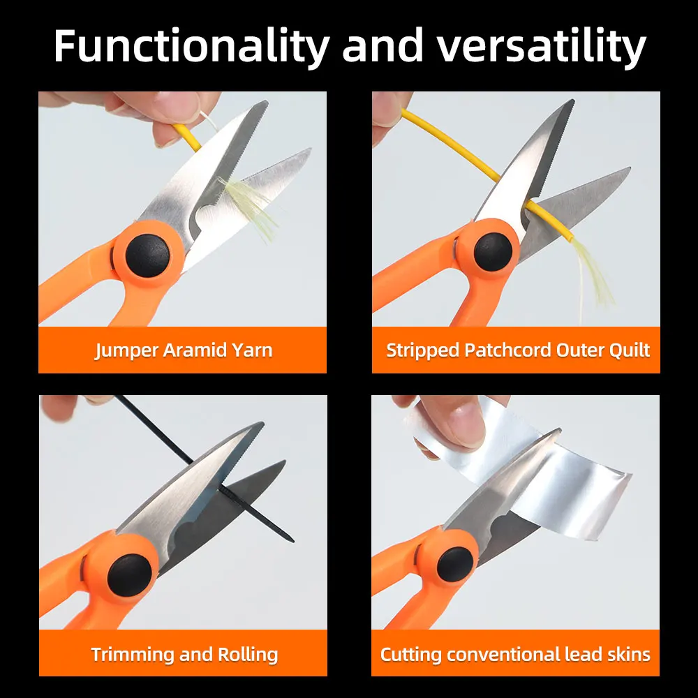 SAIXIAN 광섬유 도구 아라미드 가위 섬유 스트리핑 가위 광섬유 손 도구