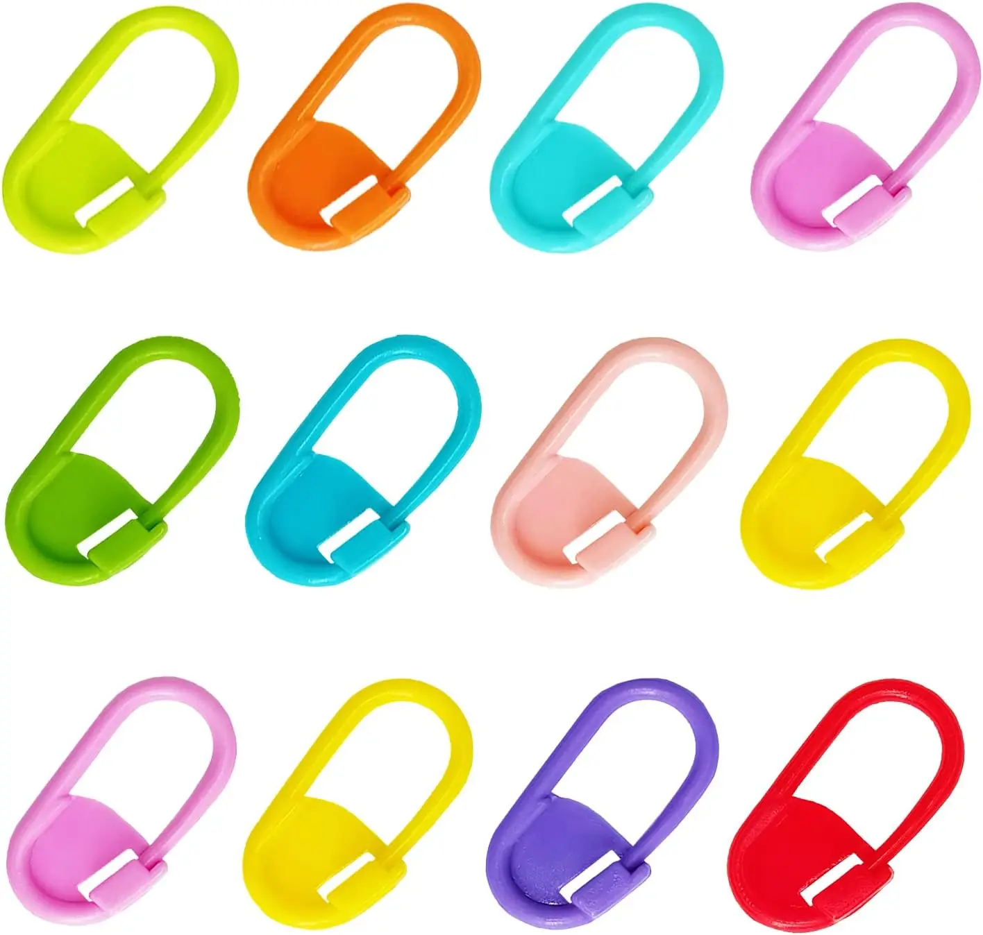 50/100Pcs 다채로운 플라스틱 안전 핀 뜨개질 마커 DIY 뜨개질 뜨개질 공예 의류 Accessorie에 대 한 크로 셰 뜨개질 스티치 클립