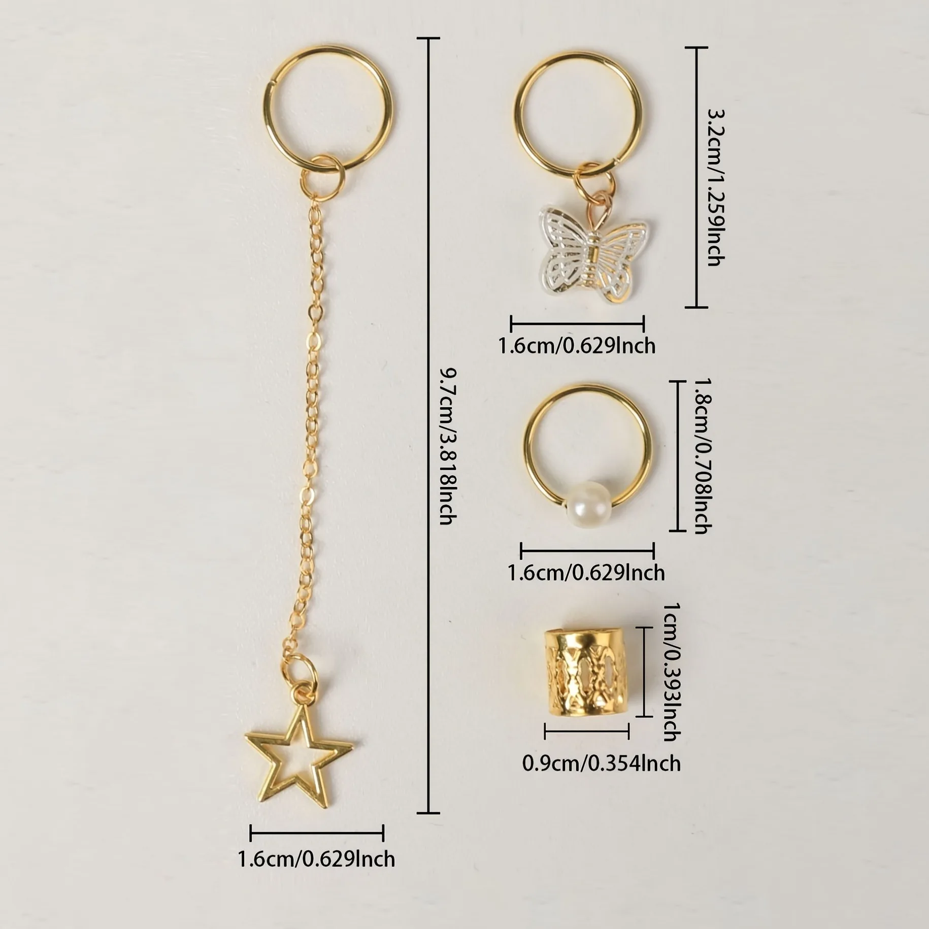 28 Pcs 머리 끈 커프스, 머리 매력 Dreadlock 쥬얼리 끈 쥬얼리 머리 끈 반지 머리 장식 쥬얼리 머리