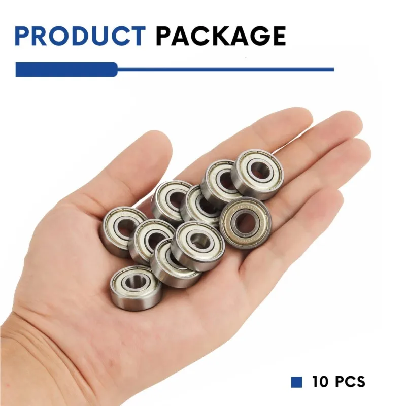 10PCS 고속 자동 소형 603-699 604 605 606 608 8*22*7mm 623 624 626 628 686 687 688 692 693 697 696 ZZ 2RS 2Z