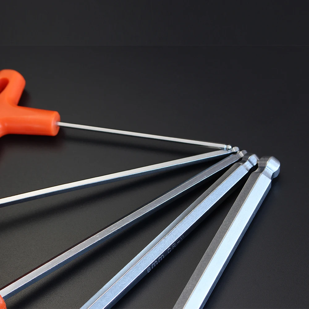 2/2.5/3/4/5/6/8/10mm 볼/플랫 헤드 육각 키 알렌 렌치 수공구 범용 퀵 스냅 어댑터 크롬 바나듐 강철 육각형