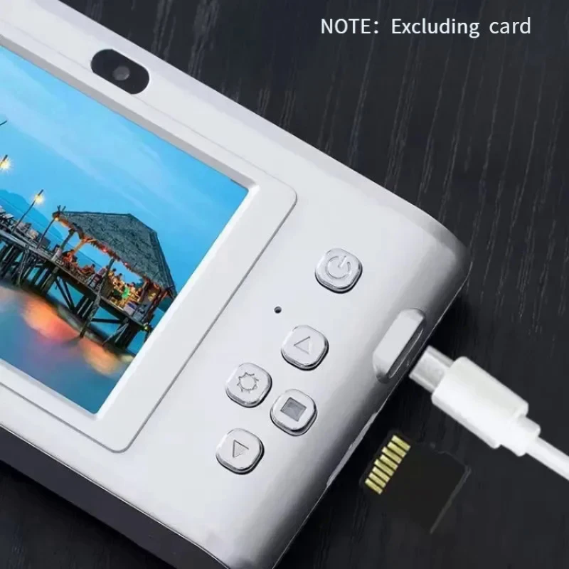 어린이 캠퍼스용 미니 레트로 캠, 여행용 셀카 카메라, 4K 디지털 카메라, 50 메가 픽셀 HD 줌 사진, 2.4 인치 화면