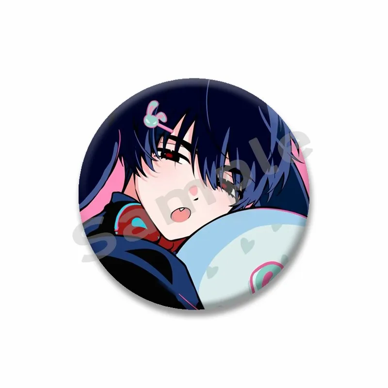 외계인 무대 라운드 브로치 Tinplate Hyuna Sua TILL IVAN 브로치 만화 Mizi Luka 배지 핀 배낭 모자 액세서리 친구 선물
