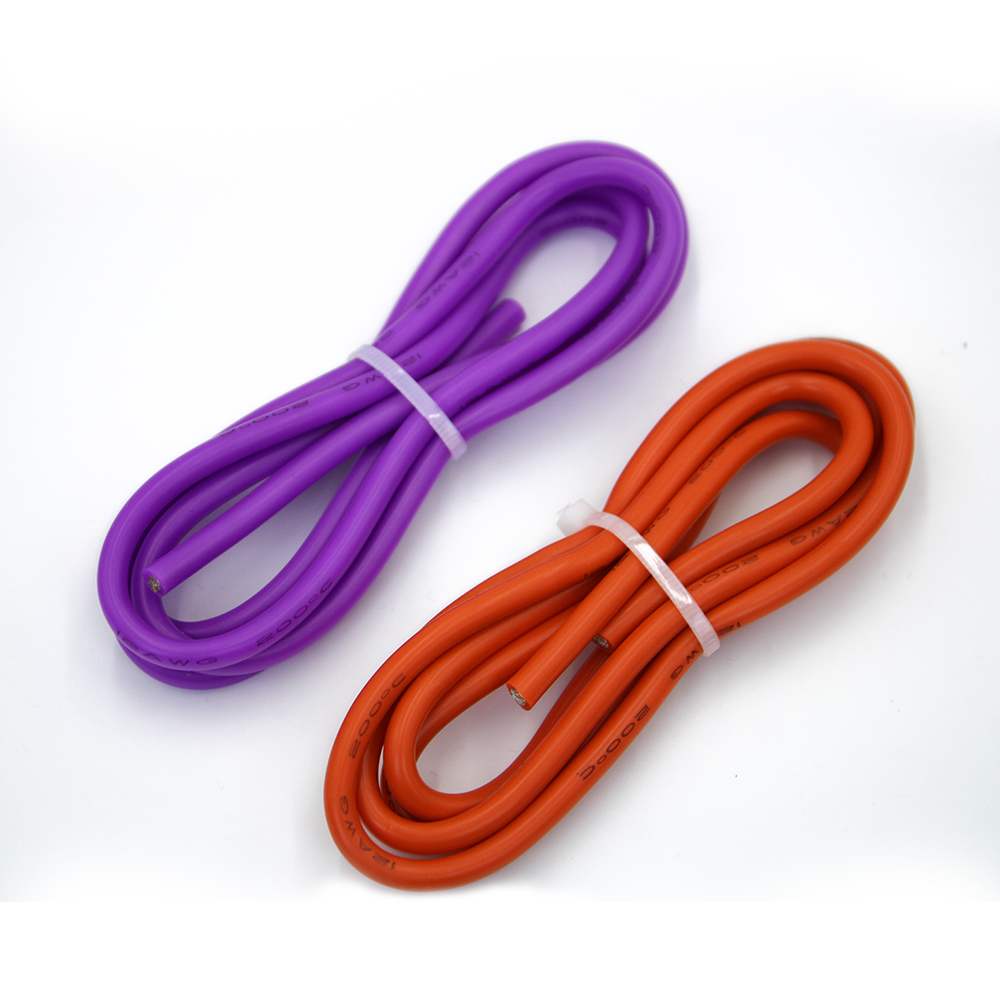 10 미터 와이어 실리콘 12 14 16 18 20 22 24 26 28 30 AWG 5m 빨간색 및 5m 검정색 고품질 컬러 케이블