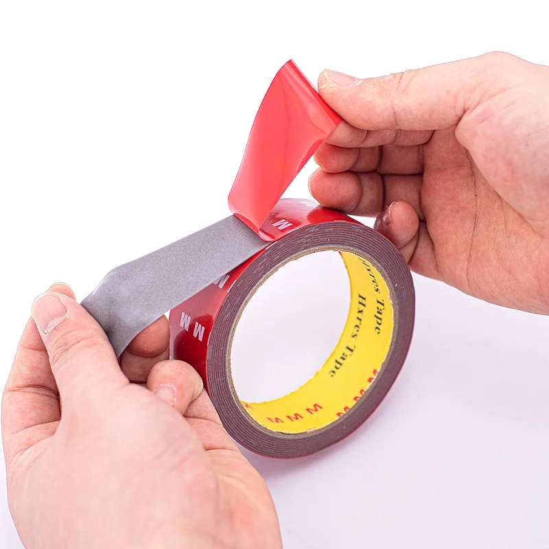 3 미터 자동차 산업을위한 여분의 강력한 양면 테이프 접착제 0.8mm 두께 특수 고점도 장착 고정 스티커 테이프