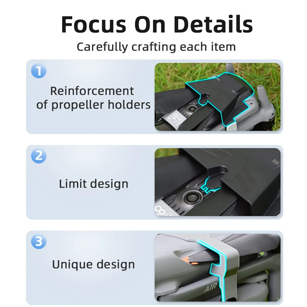 DJI Air 3/3S용 프로펠러 홀더 프로펠러 안정기 소품 고정 보호기 블레이드 마운트 가드 드론 윙 고정 액세서리